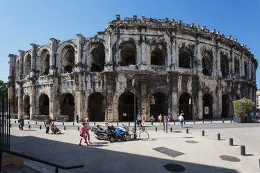 Nimes, Frankrijk. Romeins amfitheater.